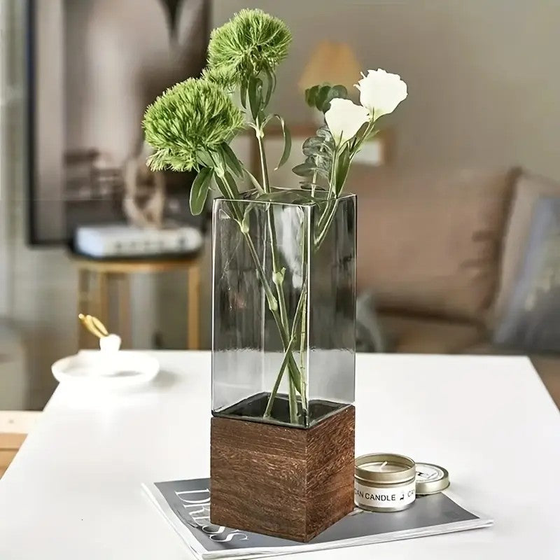 Wood & Water Square Vase