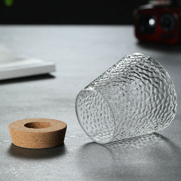 Cylindrical Eco Glass Planter - Hammer