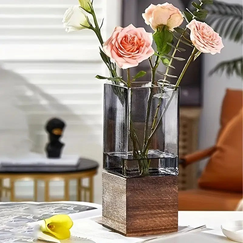 Wood & Water Square Vase