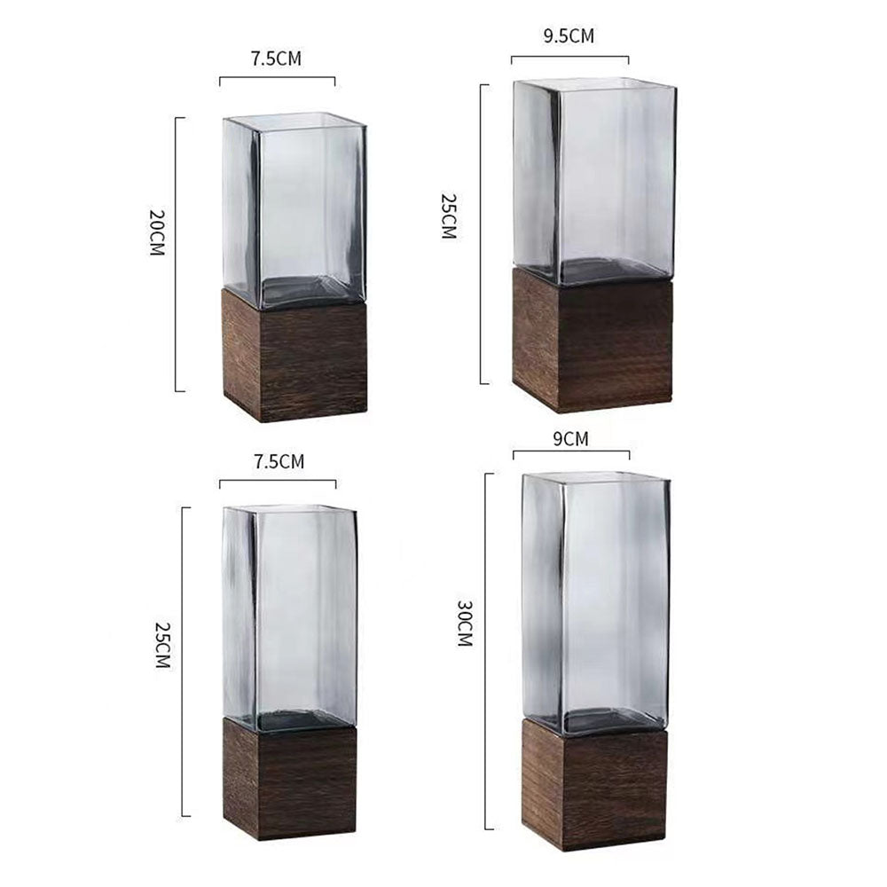 Wood & Water Square Vase