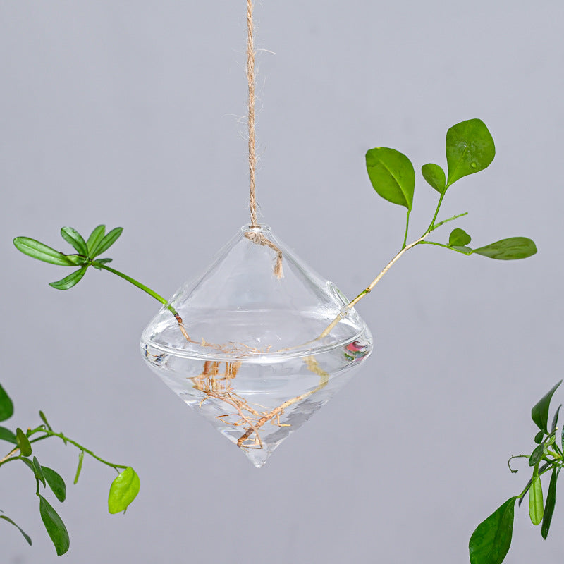 Suspended Hydro Glass Planter